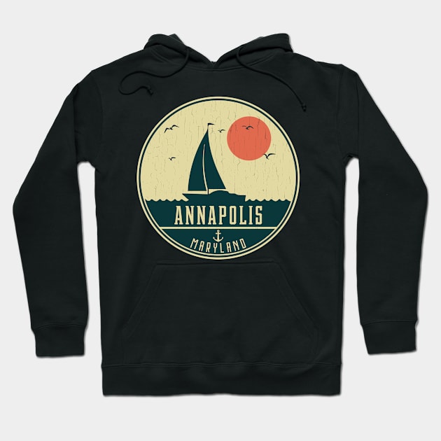 Annapolis Maryland Sailing Design Hoodie by dk08